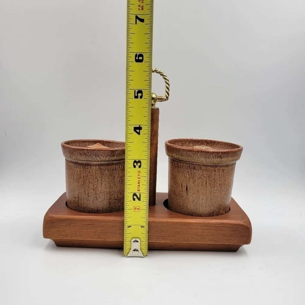 Vintage Cape Craft Pine Condiment Set